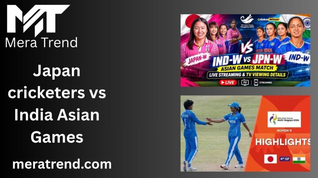 Japan cricketers vs India Asian Games